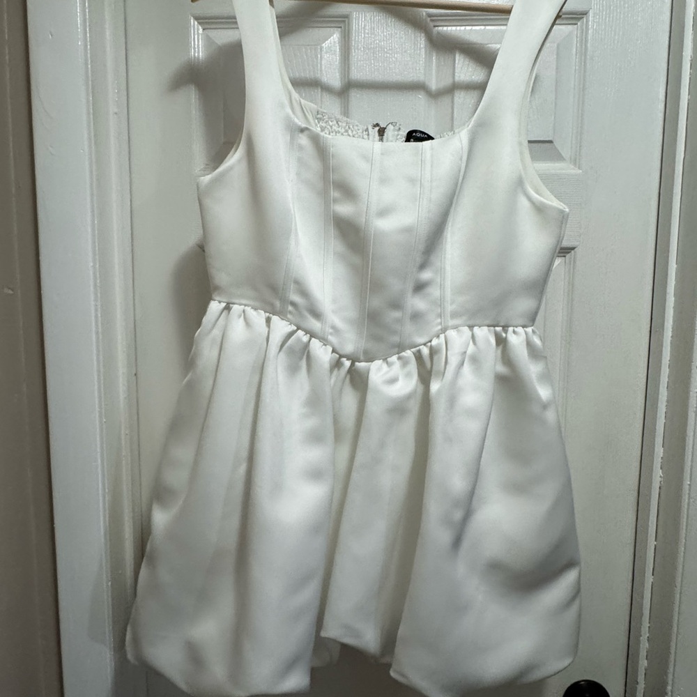 Aqua Mini White Dress